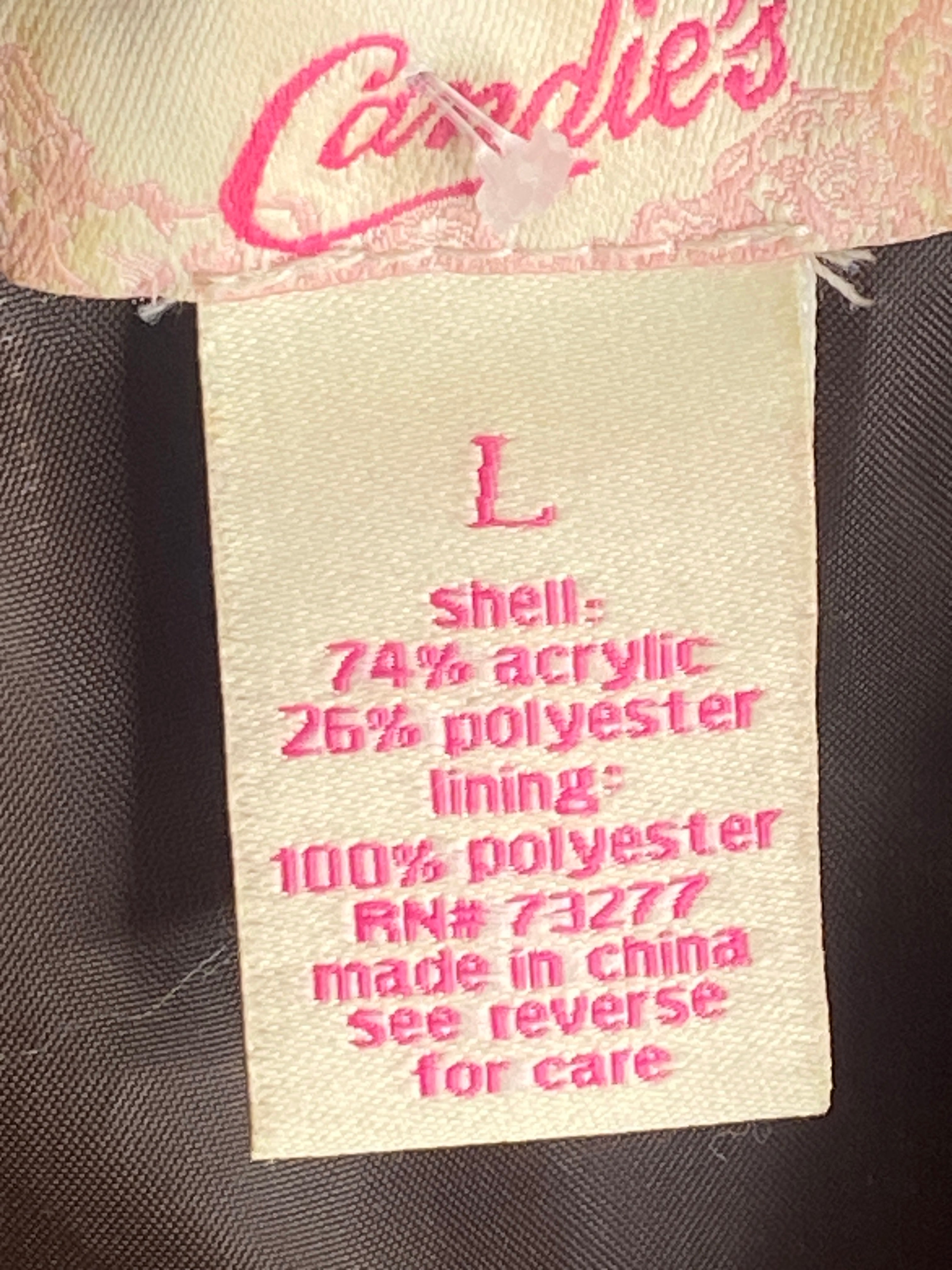 Vintage Candies Leopard Bomber Jacket 80s