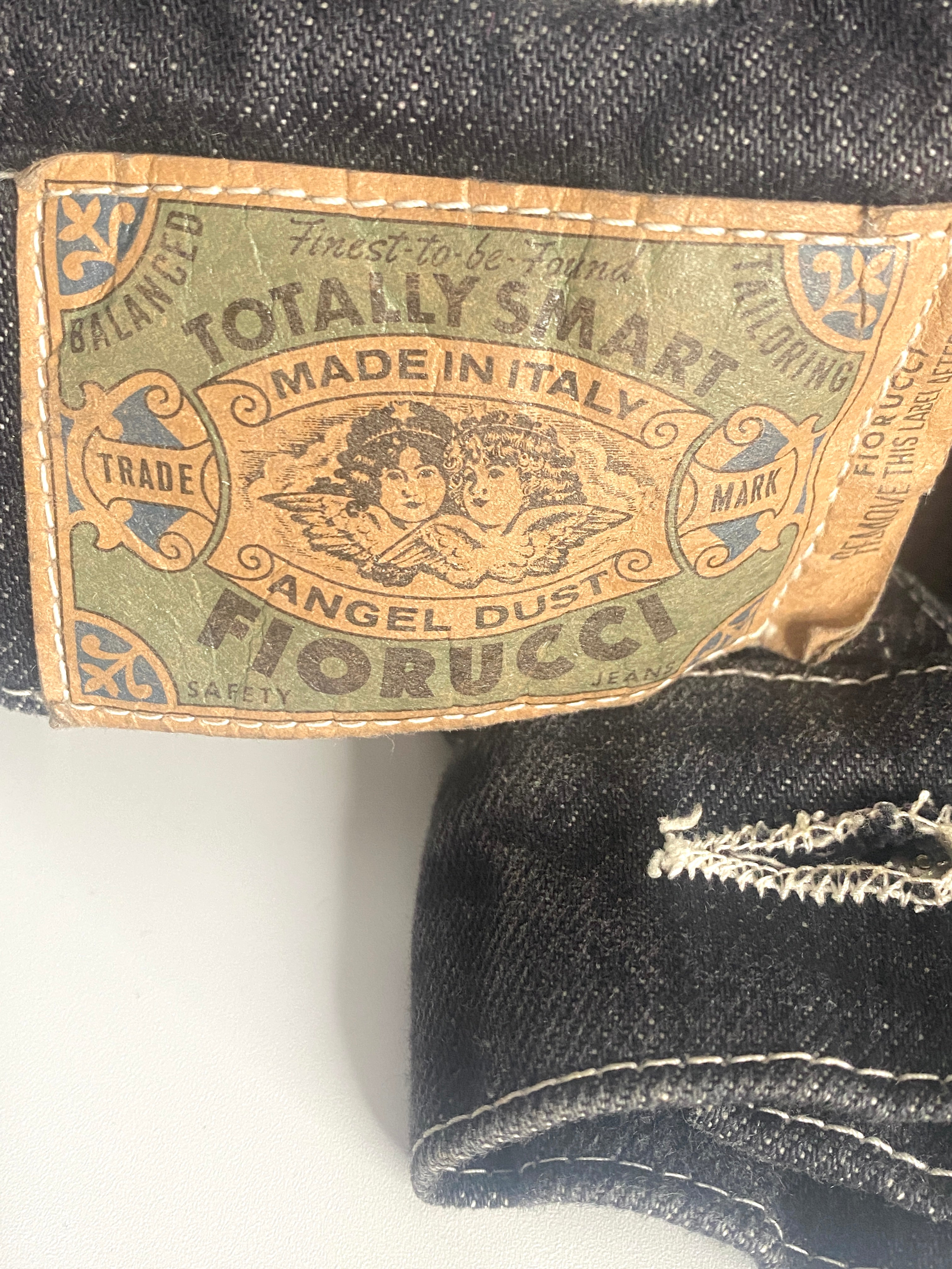 Vintage Fiorucci Black Denim Jacket 80s