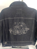 Vintage Fiorucci Black Denim Jacket 80s