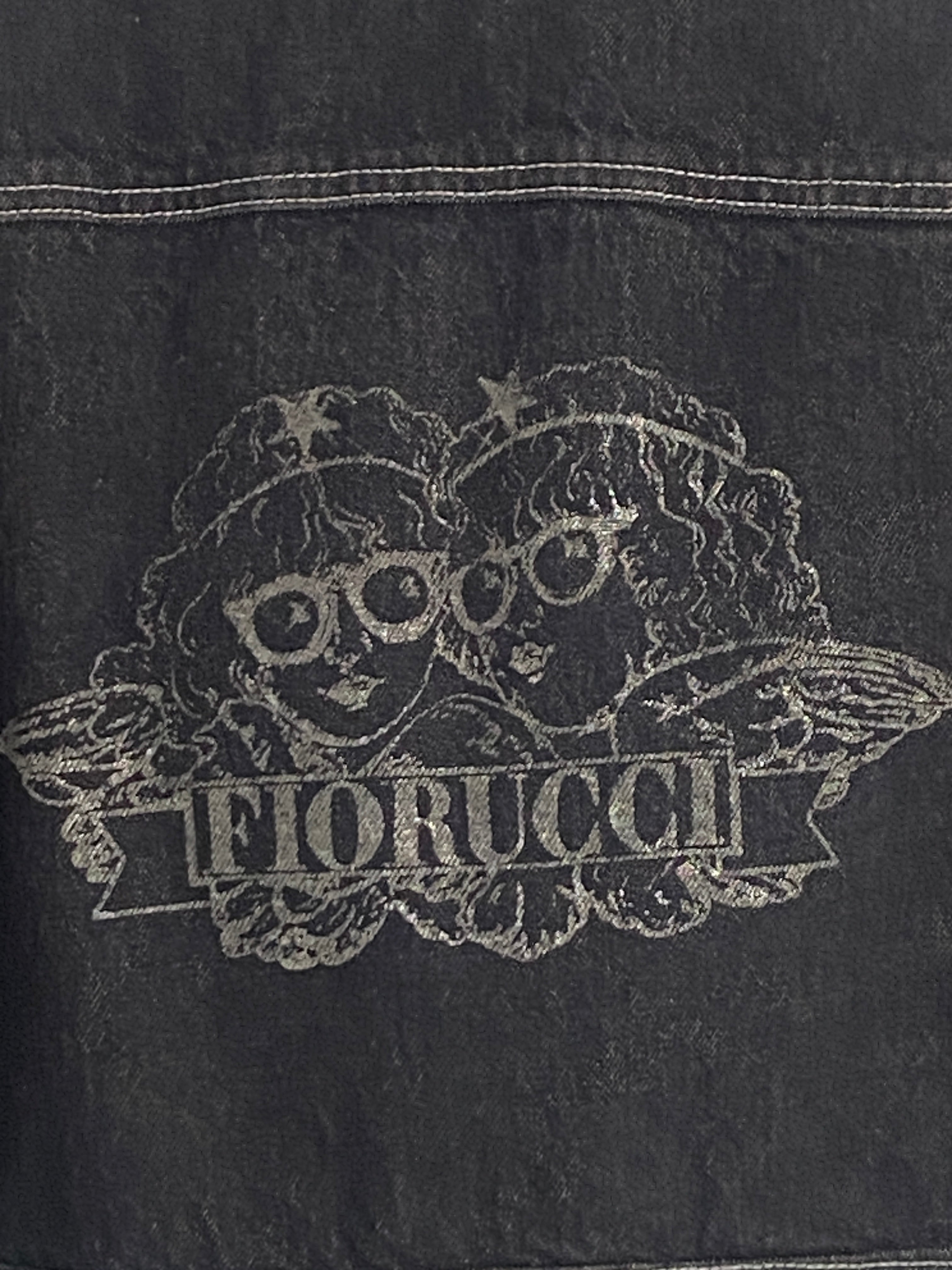 Vintage Fiorucci Black Denim Jacket 80s