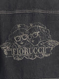 Vintage Fiorucci Black Denim Jacket 80s