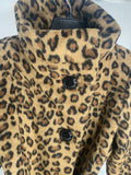 Vintage Steve Madden Leopard Wrap Trench Coat 2000