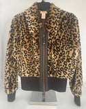 Vintage Candies Leopard Bomber Jacket 80s
