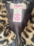 Vintage Candies Leopard Bomber Jacket 80s