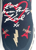 Karl Largerfield Graffiti Slip On Sneakersb 90s