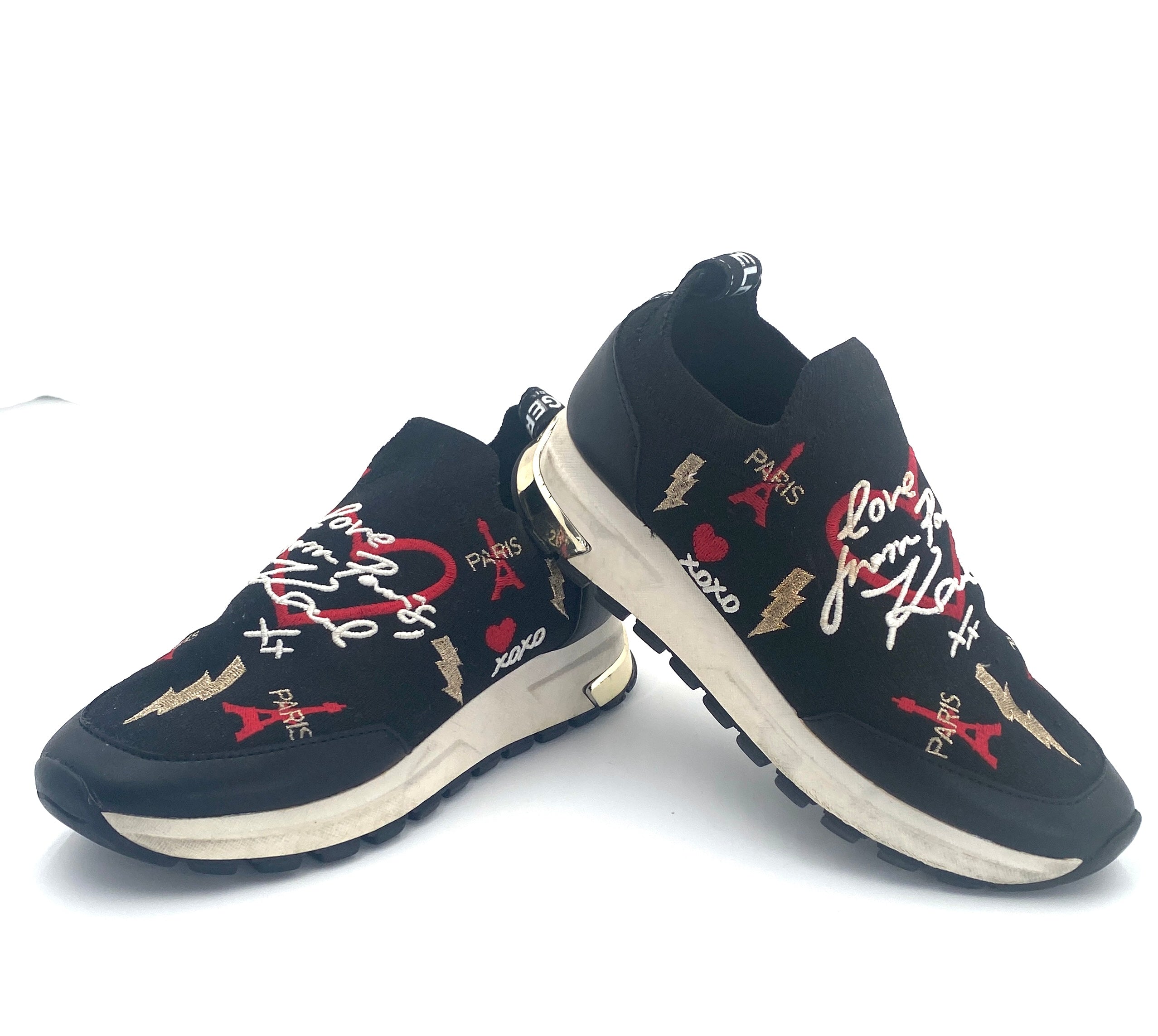 Karl Largerfield Graffiti Slip On Sneakersb 90s