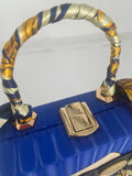 Cobalt Blue Face Glam Mini box Purse