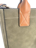 TRUE RELIGION Modern Edge Suede Mini Tote