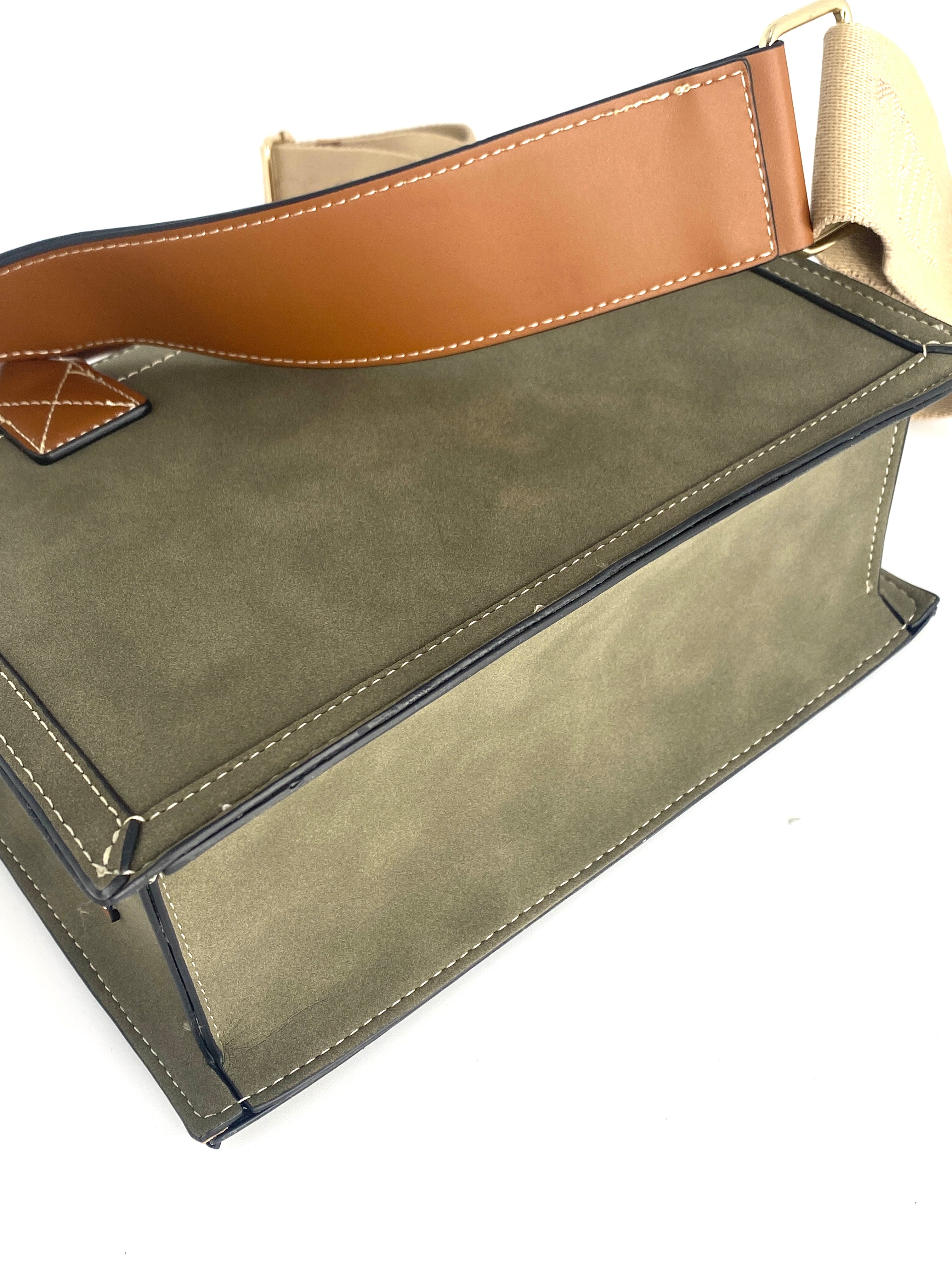 TRUE RELIGION Modern Edge Suede Mini Tote