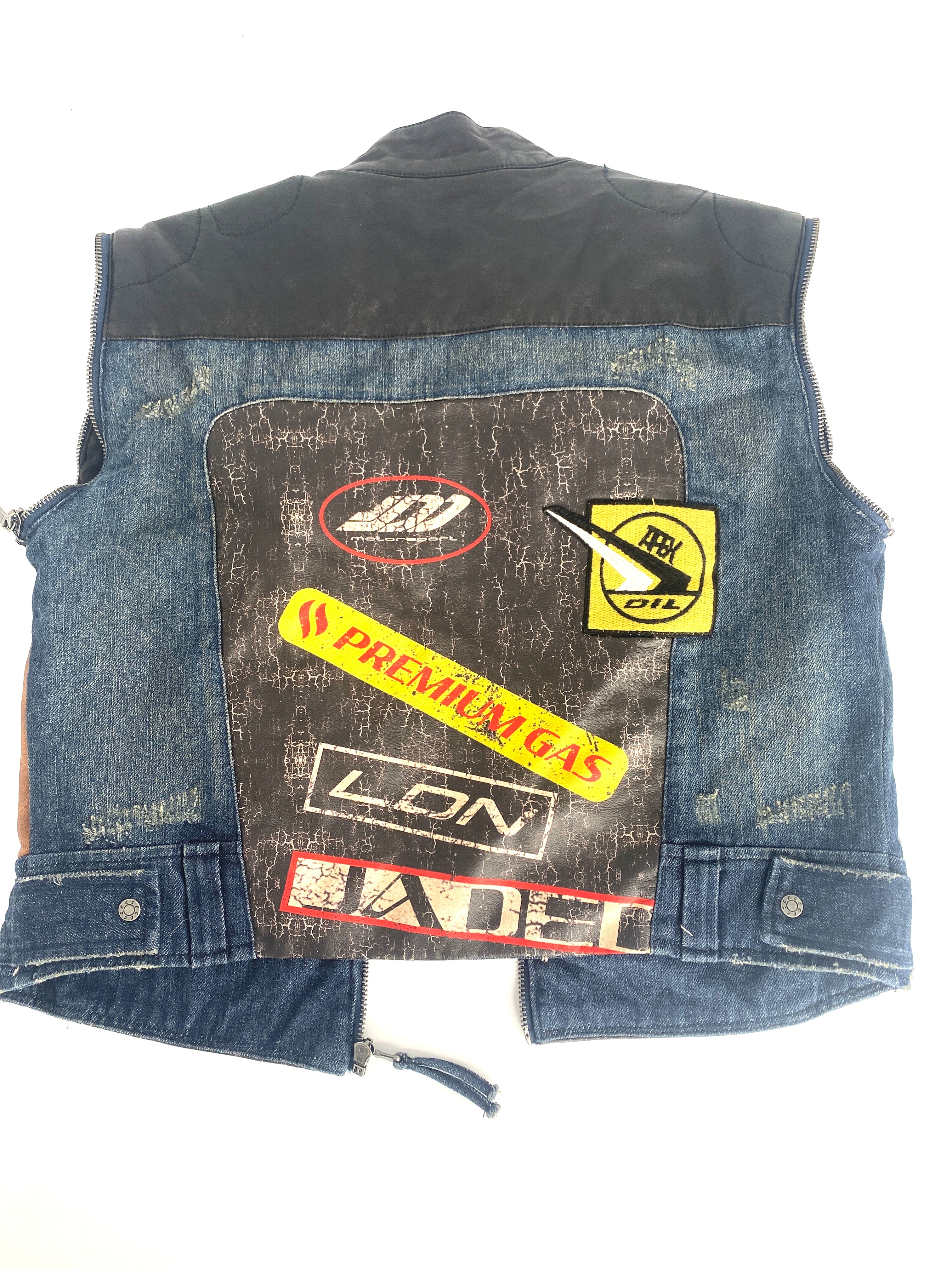 JADED LONDON Womens Moto Vest-Sleeveless