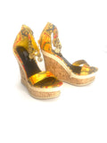 RETRO CORK HEEL PLATFORMS ECHO BOHEMIAN  WEDGES