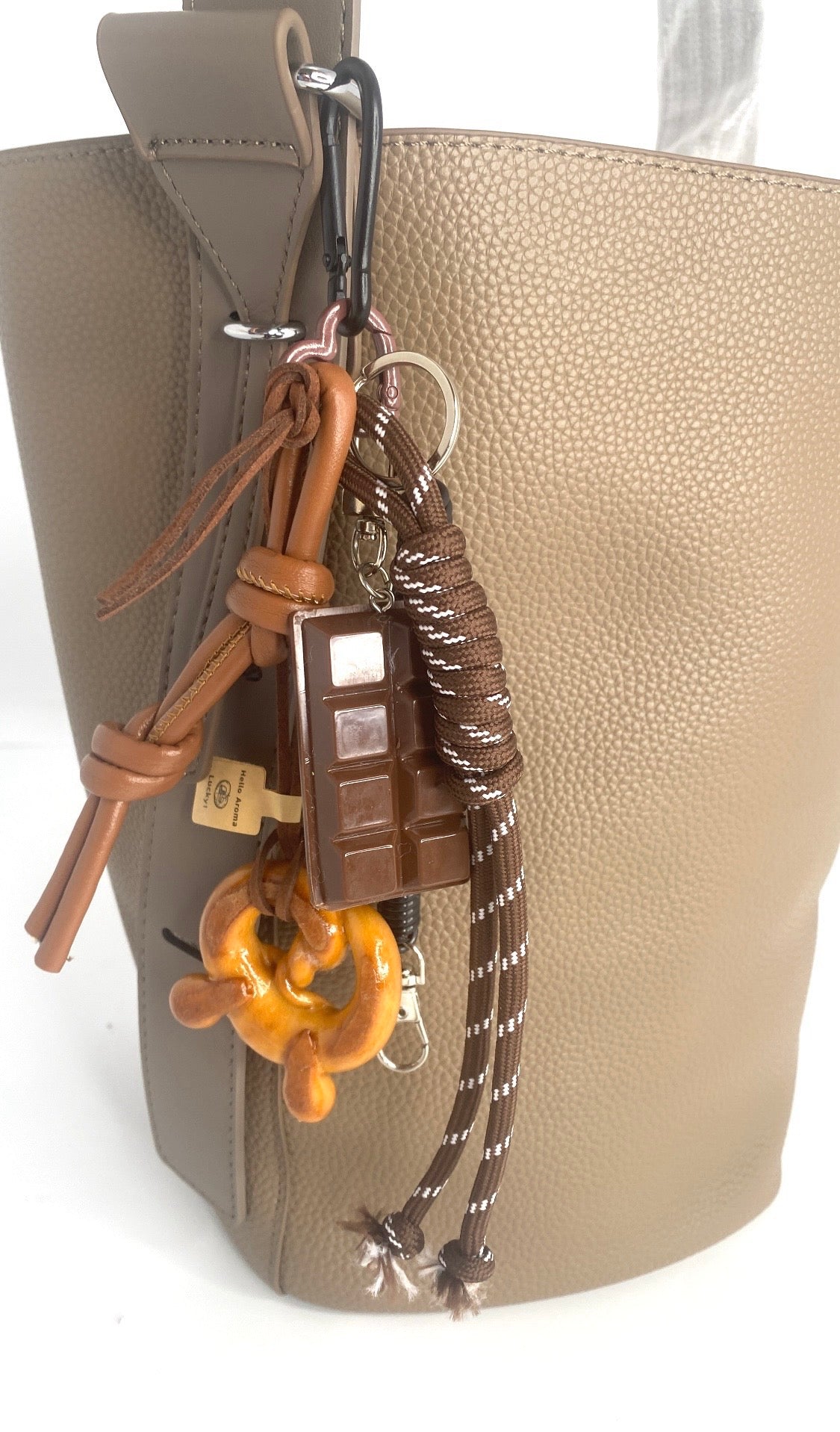 PRETZEL and CHOCOLATE Lovers Purse Charm