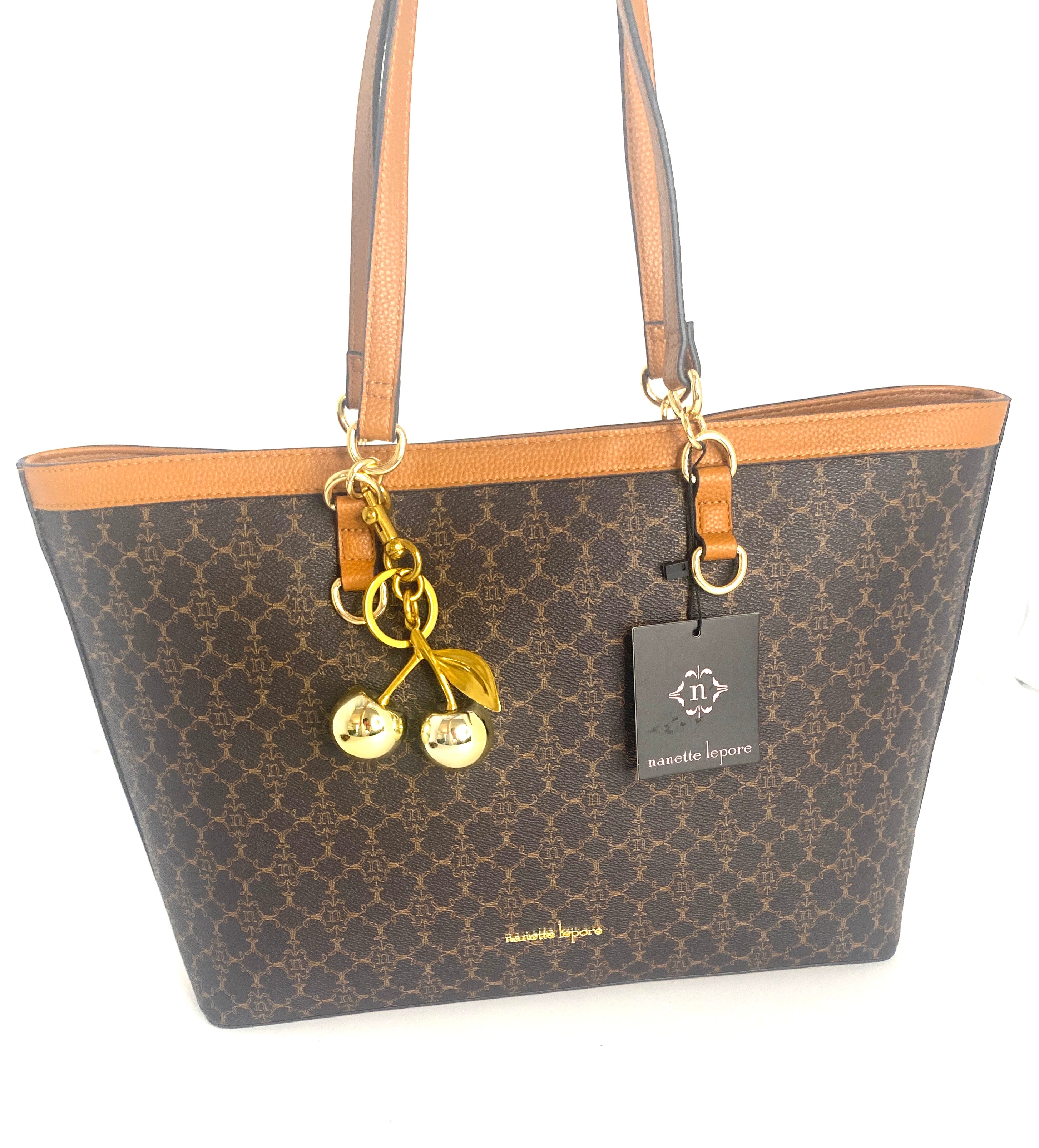 NANETT LEPORE MONOGRAMMED TOTE