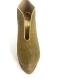 RETRO CHINESE LAUNDRY GOLD GLITTER DISCO PLATFORMS 2000