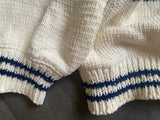 Striped Pattern 3D Embroidered Hoodie Zip-Up Knit Sweater by POL