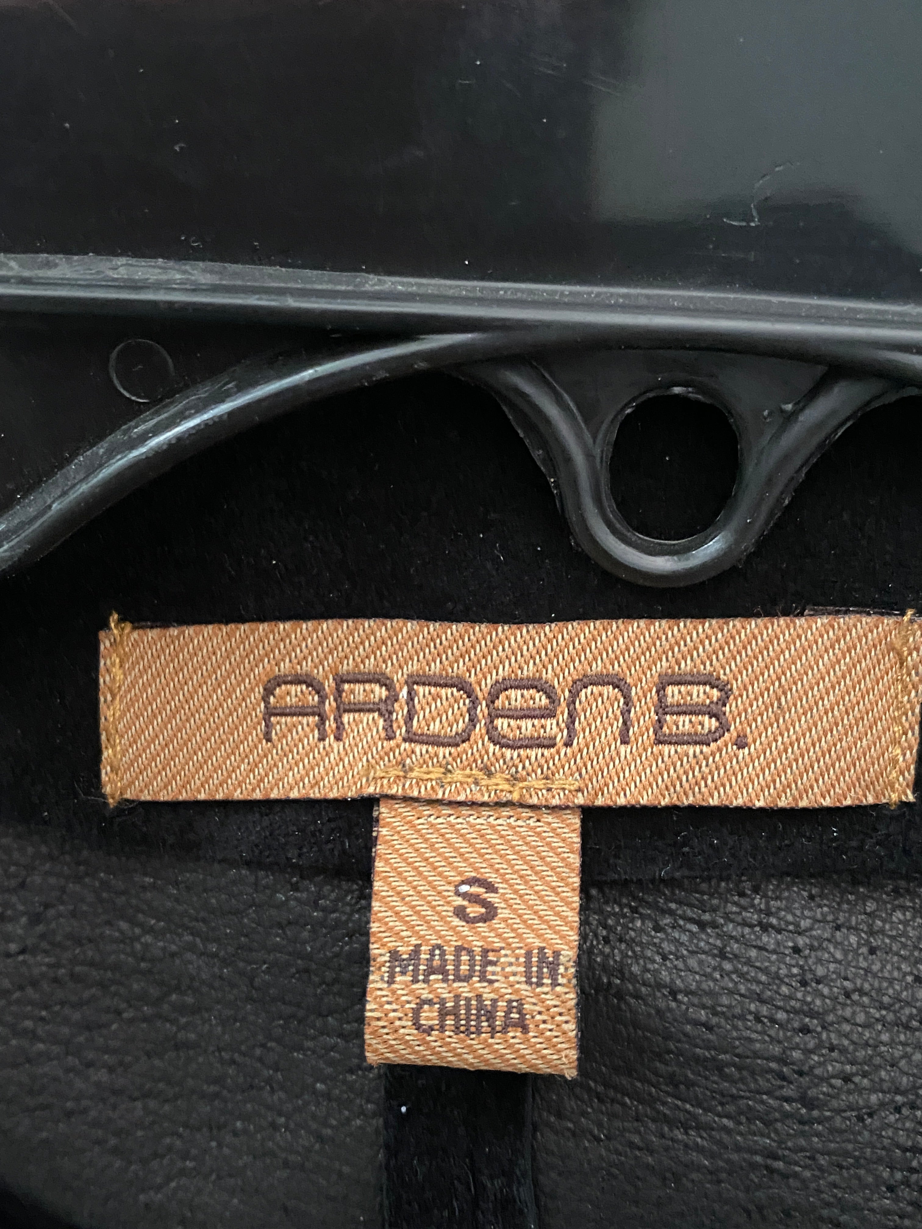 Vintage Arden B Black Suede Walking Coat  90s