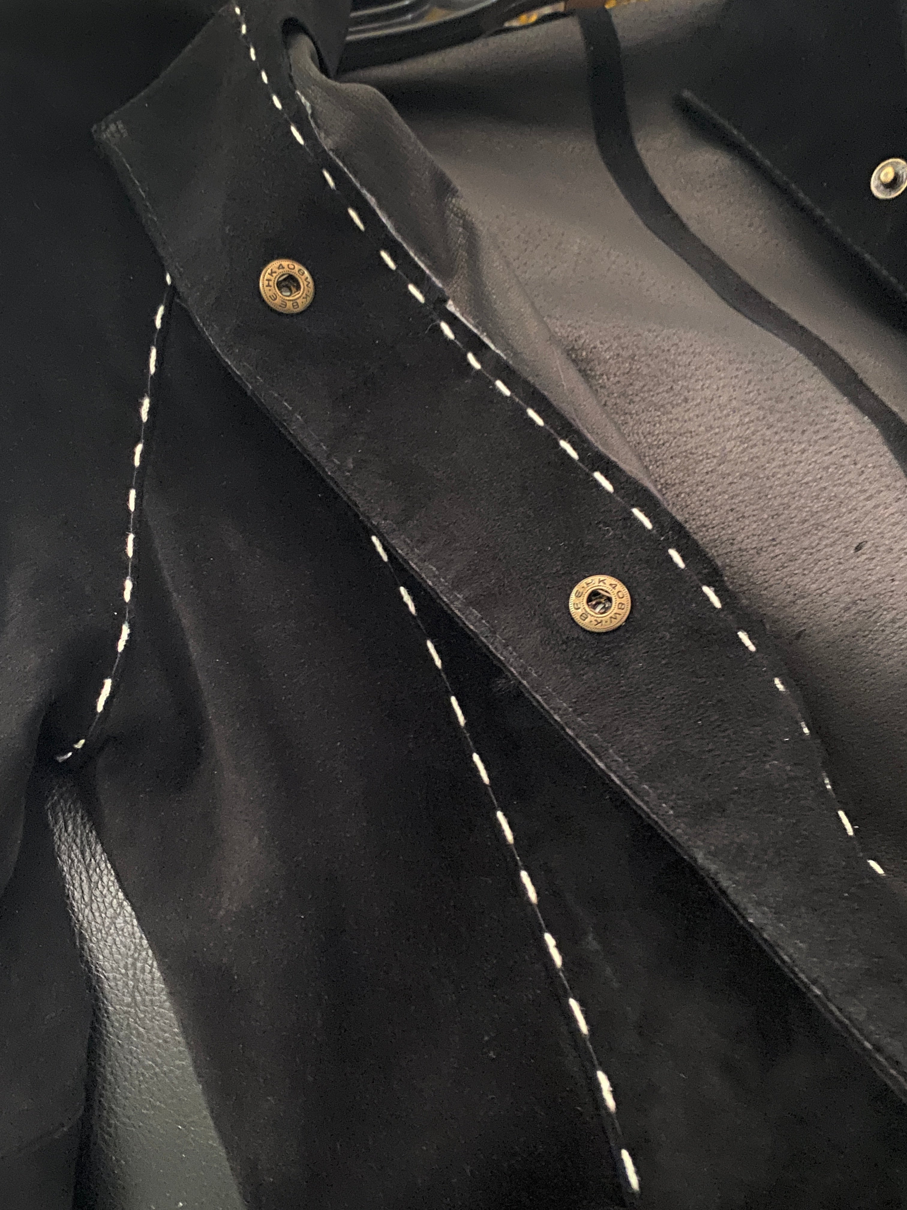 Vintage Arden B Black Suede Walking Coat  90s