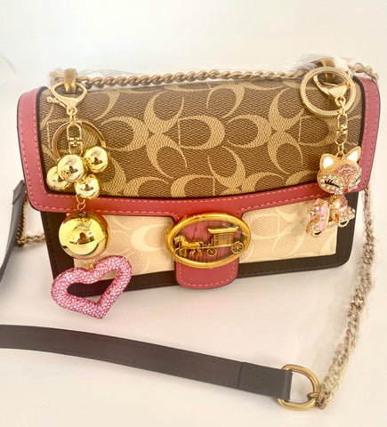 Leather Mini Clutch Monogrammed Crossbody