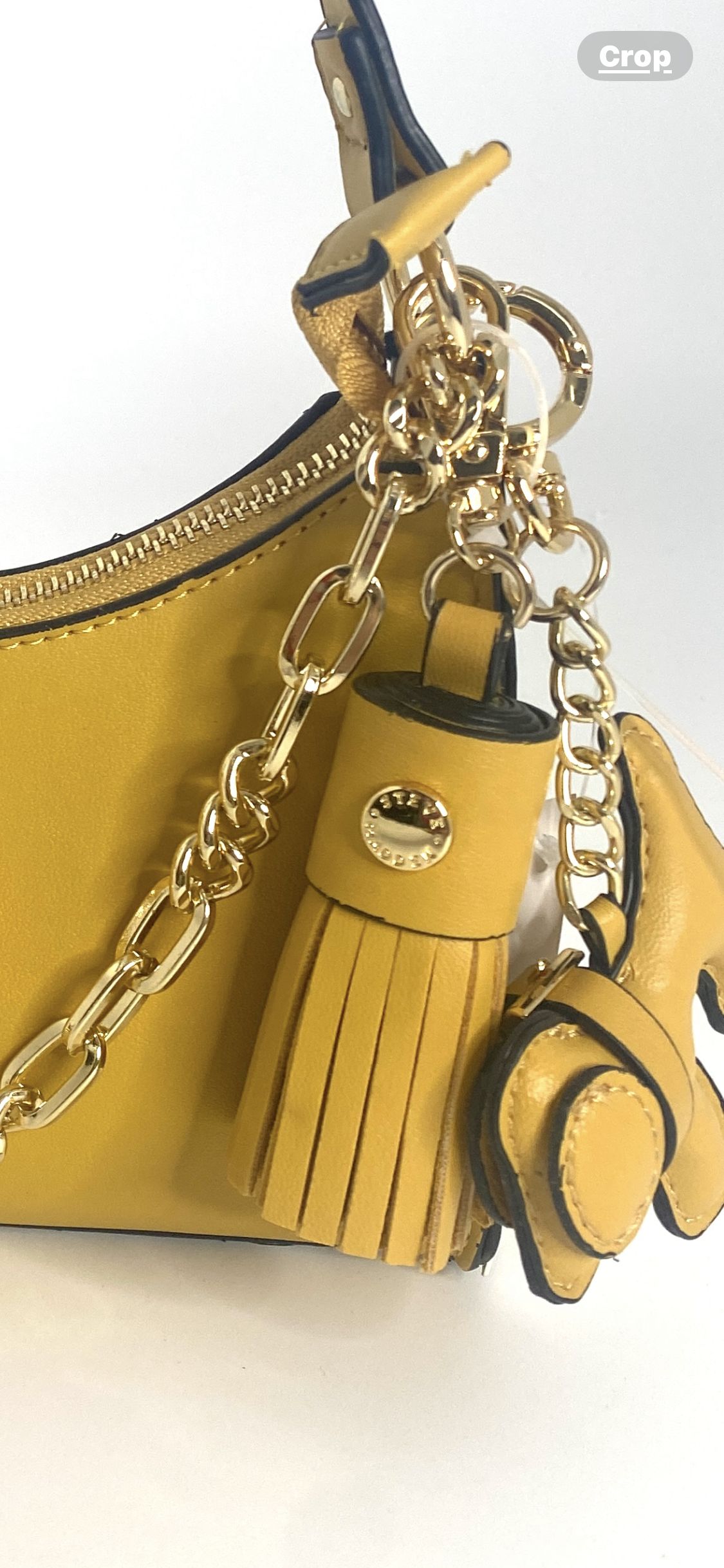 STEVE MADDEN MUSTARD YELLOW LEATHER MINI