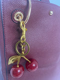 Leather Burgandy Wine Leather Tote 2 pieces