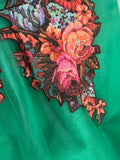 VINTAGE RETRO COCKTAIL FLORAL EMBROIDERED DRESS by SACHIN & BABI 2000
