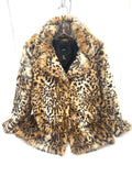 RETRO SOFT FAUX FUR LEOPARD COAT