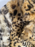 RETRO SOFT FAUX FUR LEOPARD COAT