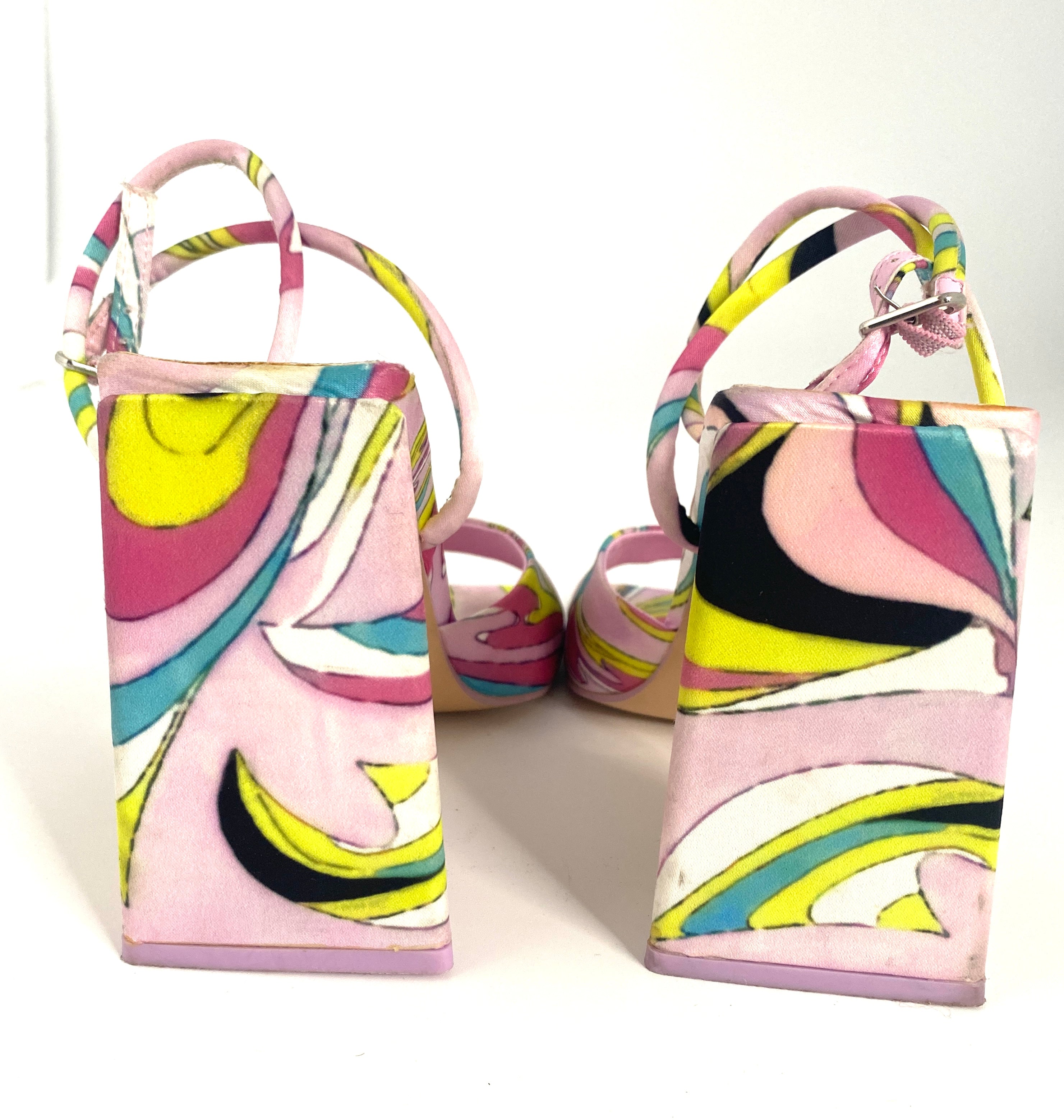 VINTAGE RETRO PUCCI STYLE DESIGN PLATFORMS  80s