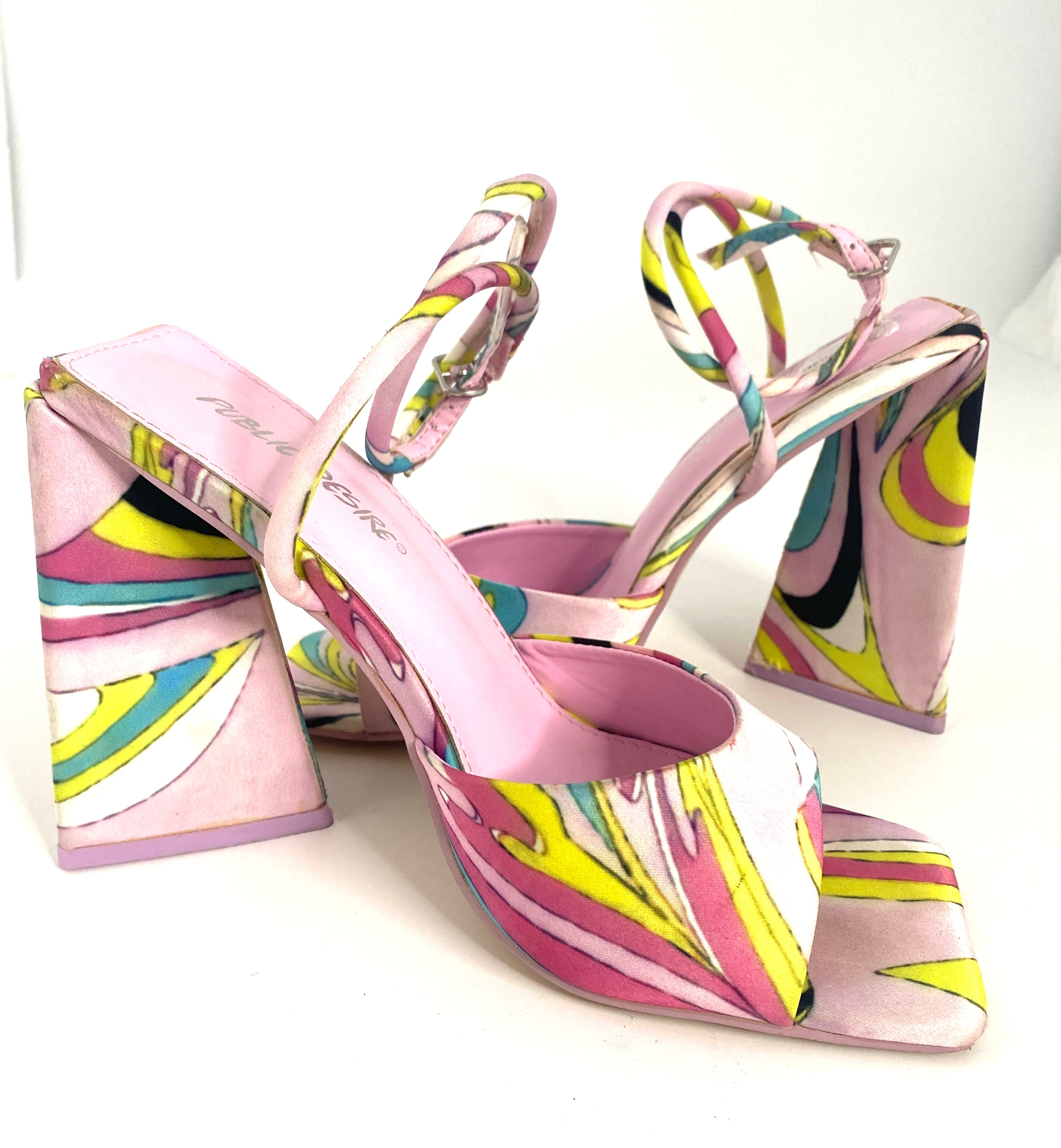 VINTAGE RETRO PUCCI STYLE DESIGN PLATFORMS  80s