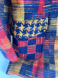 PATCHWORK PLAID VINTAGE BLAZER 70's