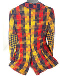PATCHWORK PLAID VINTAGE BLAZER 70's