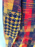 PATCHWORK PLAID VINTAGE BLAZER 70's