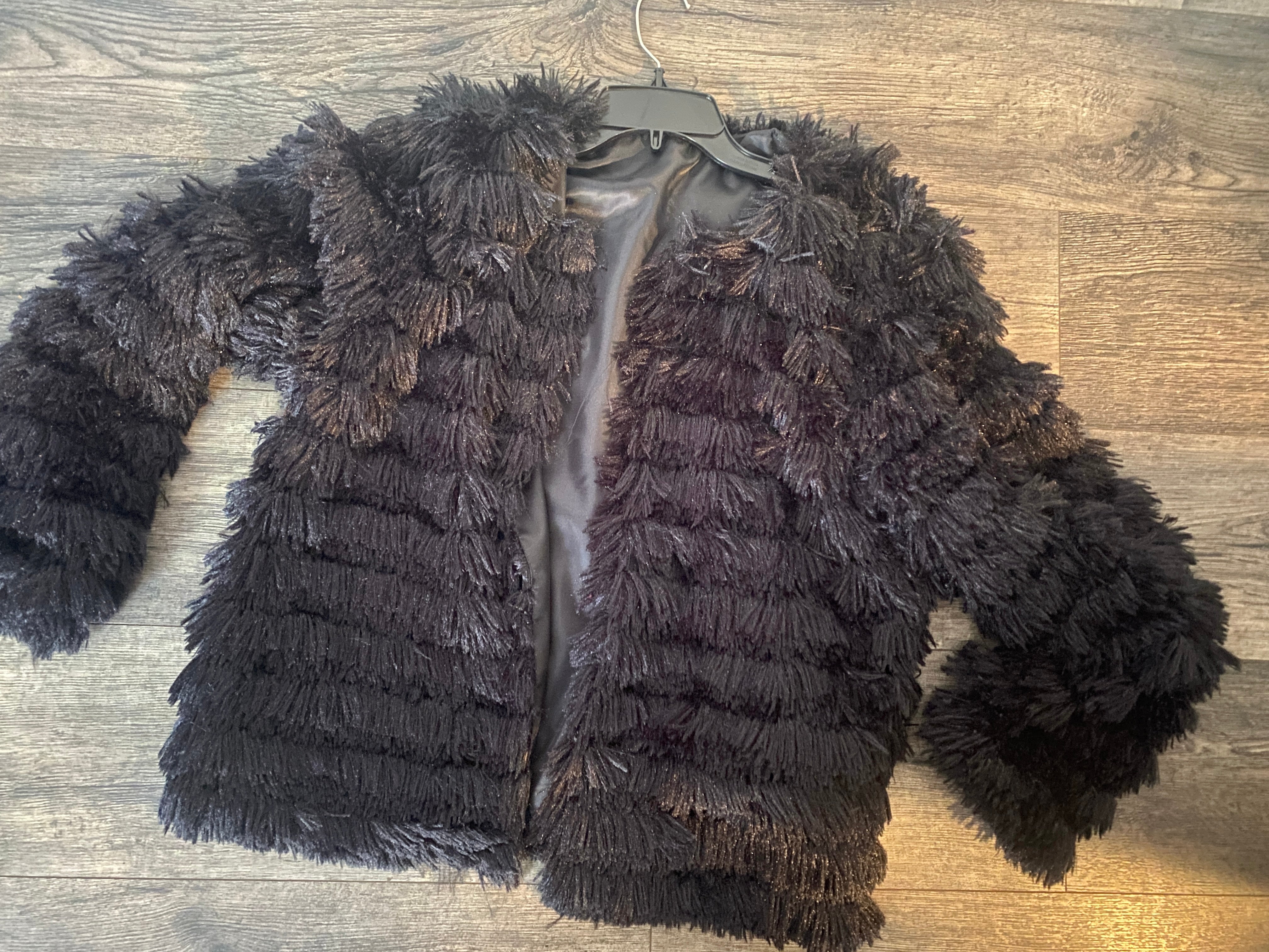 SOFTEST BLACK FAUX FUR JACKET Deadstock