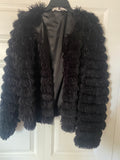 SOFTEST BLACK FAUX FUR JACKET Deadstock