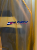 Vintage  90s Tommy Hilfiger Athletics Yellow Rain Jacket Windbreaker Flag Logo Med.