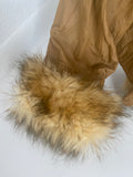 Vintage Faux Fur Leather Jacket 70's