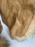 Vintage Faux Fur Leather Jacket 70's