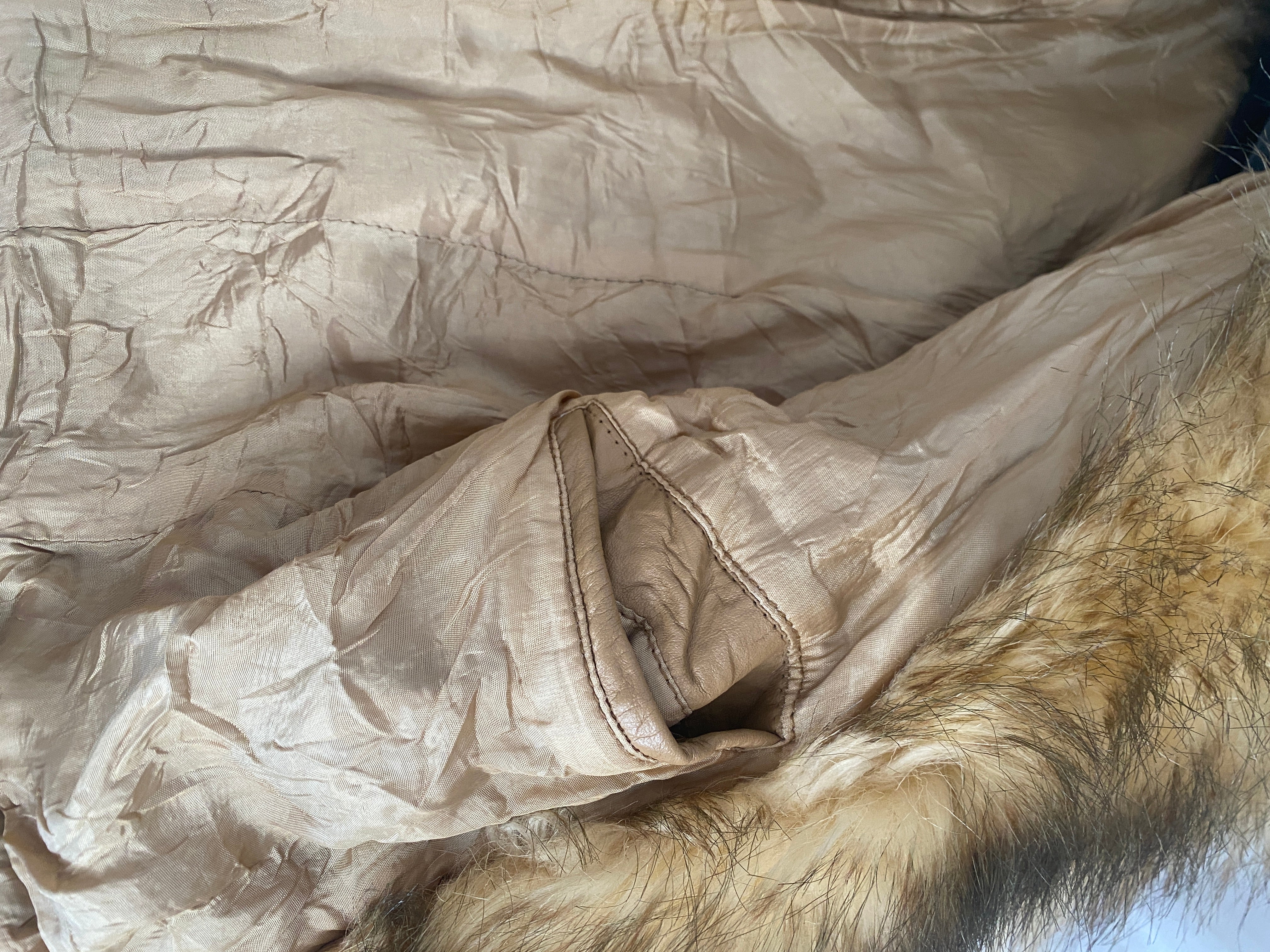 Vintage Faux Fur Leather Jacket 70's