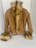 Vintage Faux Fur Leather Jacket 70's