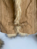 Vintage Faux Fur Leather Jacket 70's
