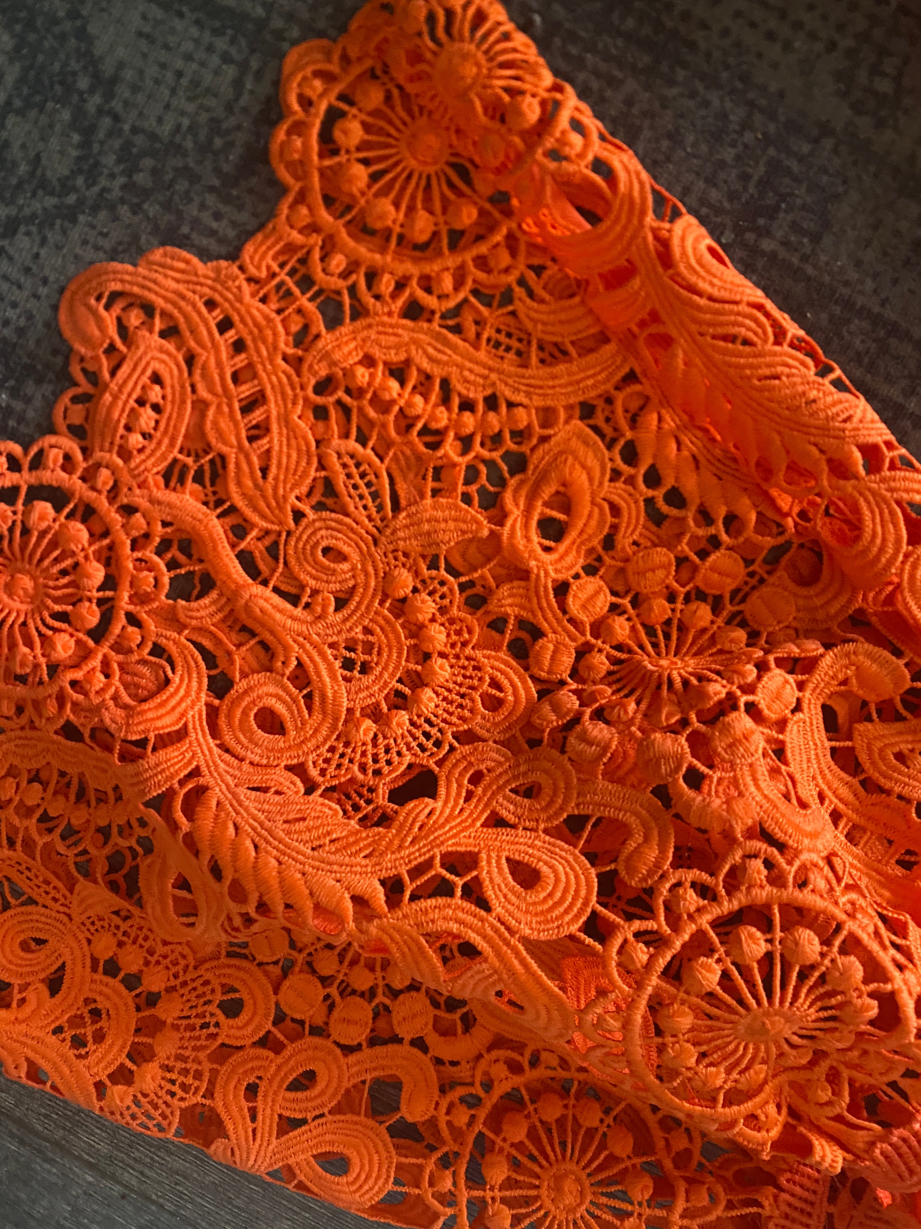 Michael by Michael Kors Paisley Crochet Mini Dress /DeadStock
