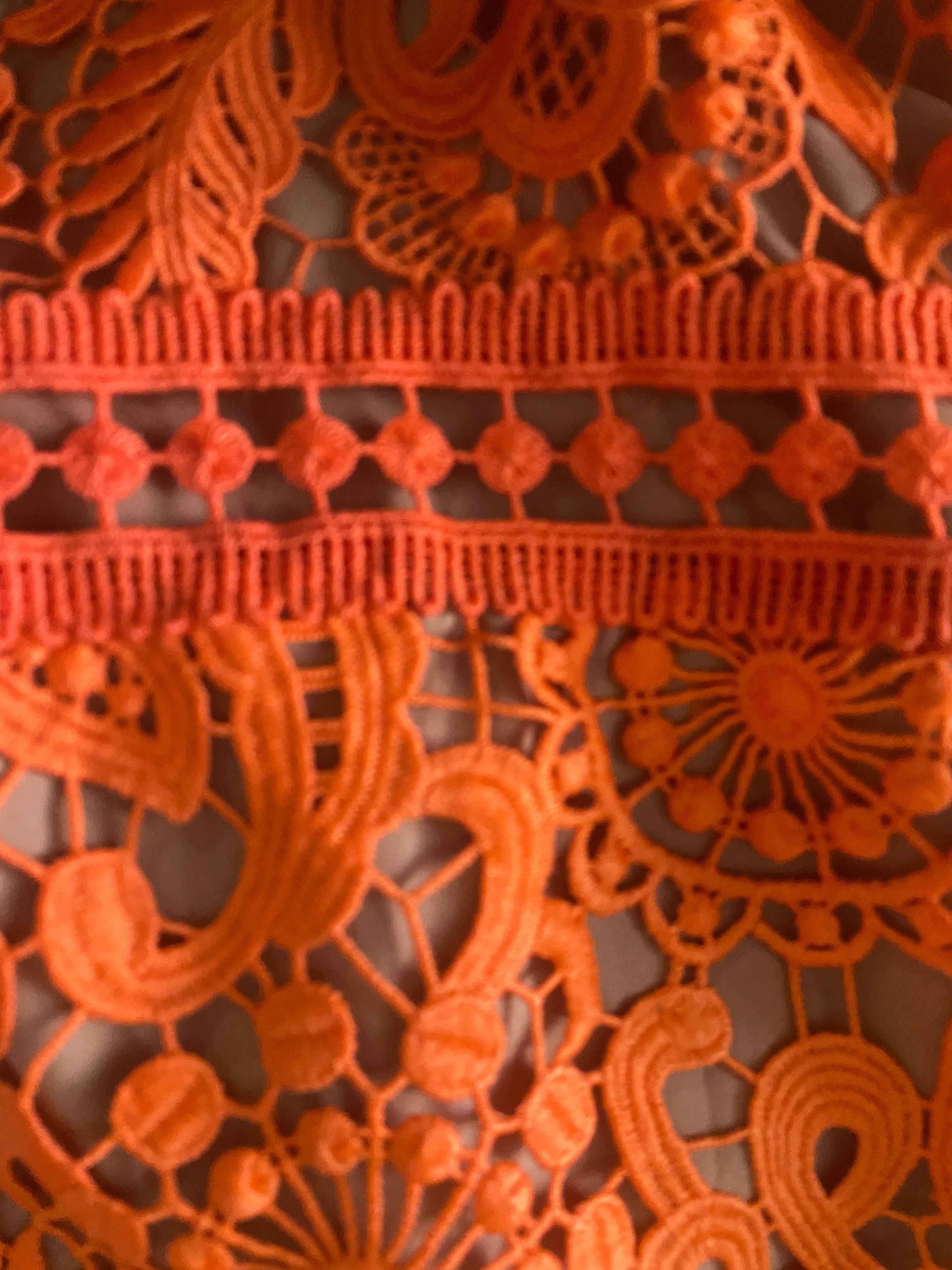 Michael by Michael Kors Paisley Crochet Mini Dress /DeadStock