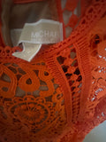 Michael by Michael Kors Paisley Crochet Mini Dress /DeadStock
