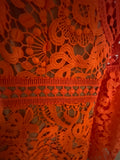 Michael by Michael Kors Paisley Crochet Mini Dress /DeadStock