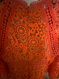Michael by Michael Kors Paisley Crochet Mini Dress /DeadStock