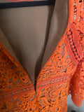 Michael by Michael Kors Paisley Crochet Mini Dress /DeadStock
