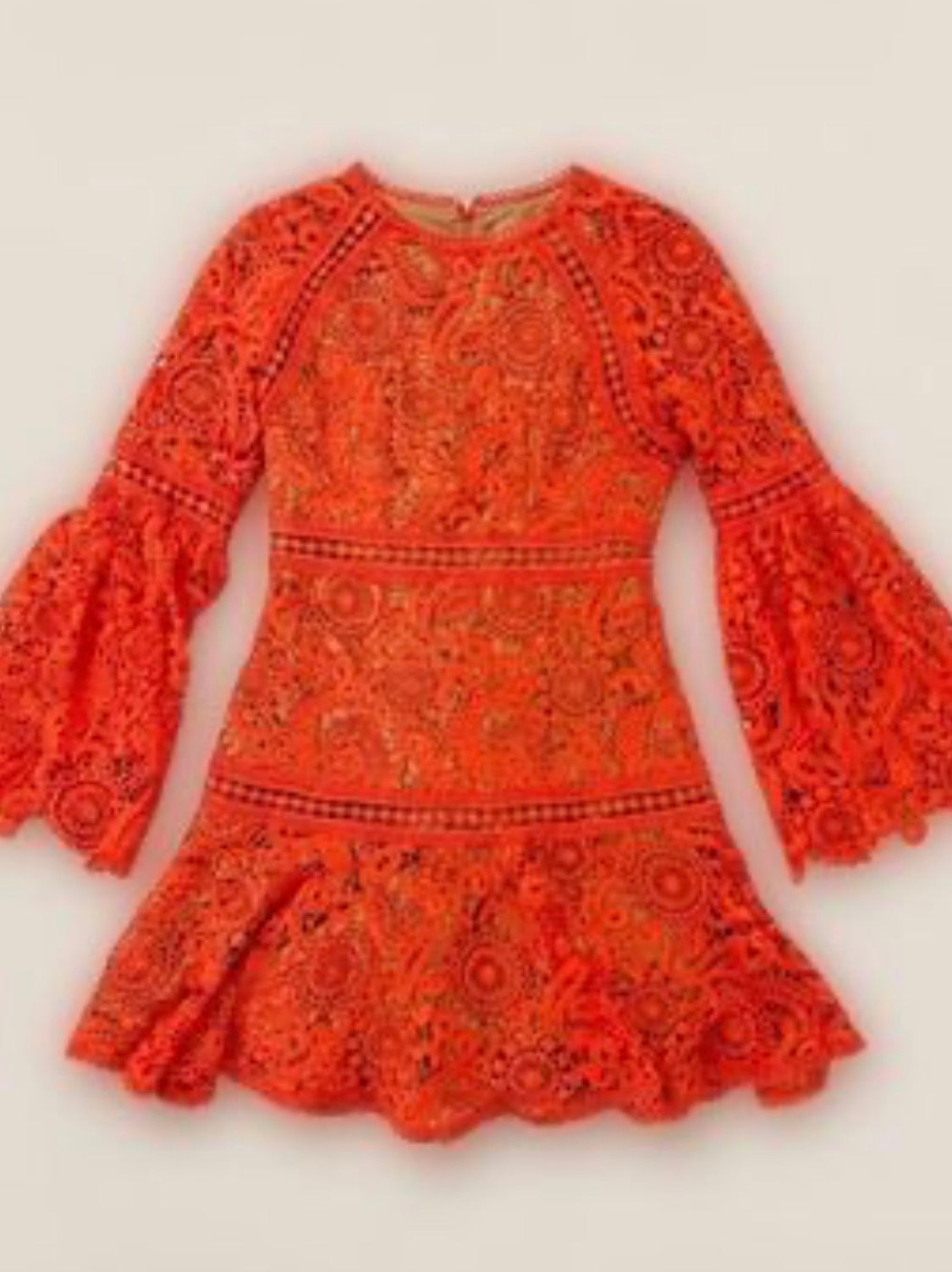 Michael by Michael Kors Paisley Crochet Mini Dress /DeadStock