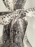 Beautiful Faux Suede Black & White Leopard Trench FRANKY Coat by Love Toke- Deadstock