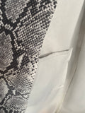 Beautiful Faux Suede Black & White Leopard Trench FRANKY Coat by Love Toke- Deadstock