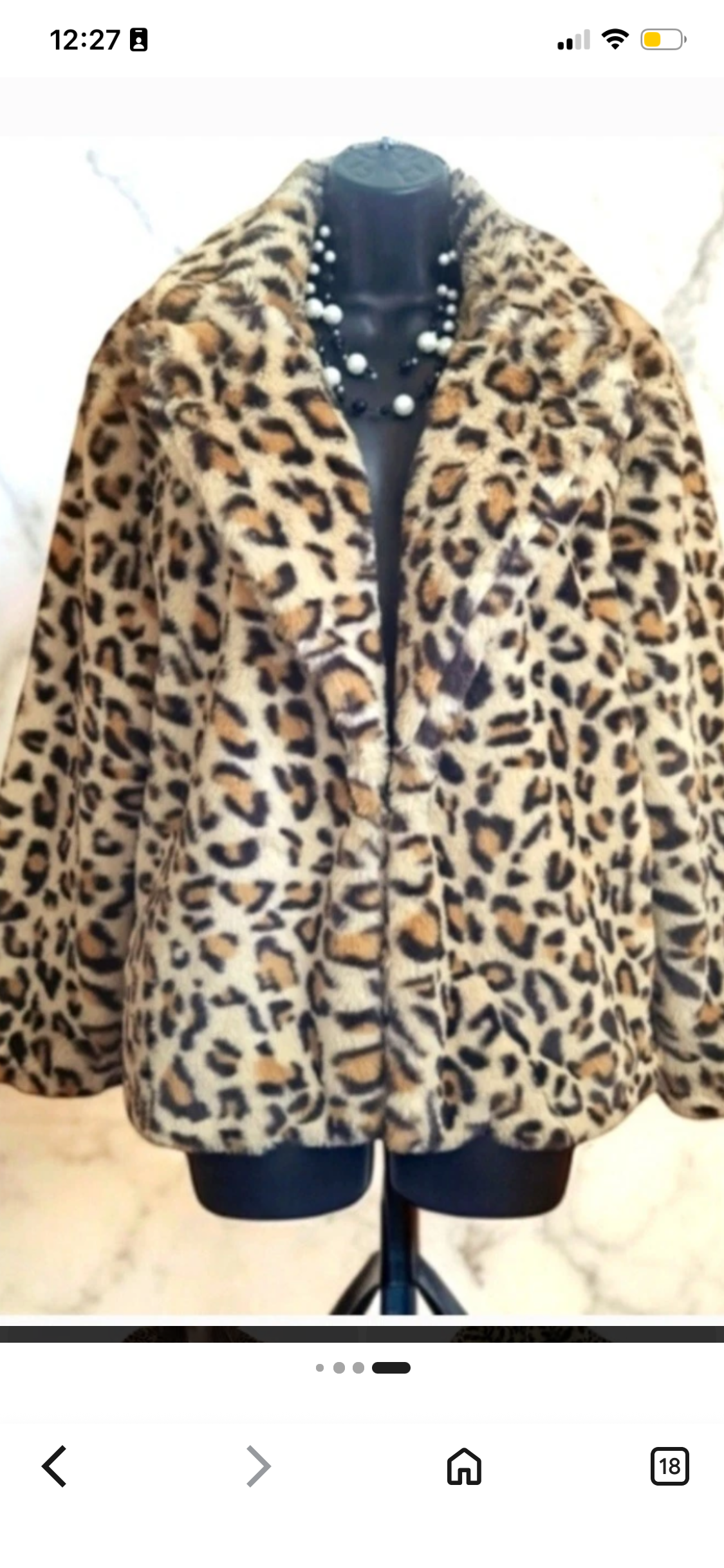 RETRO SOFT FAUX FUR LEOPARD COAT FOREVER 21 Deadstock